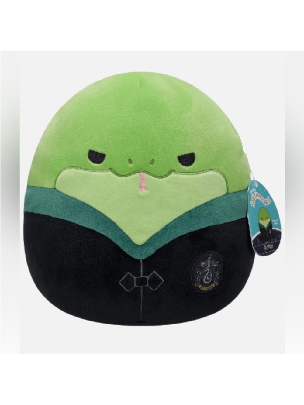 Squishmallows Harry Potter Slytherin Snake Plush - Green & Black Robe NWT 7”